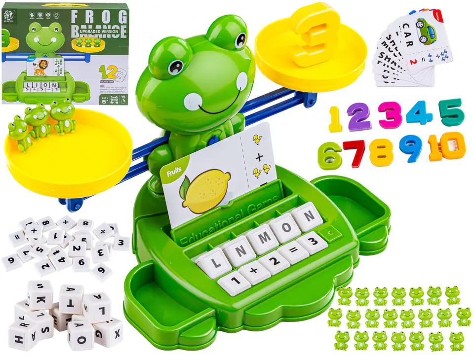 ⁨Gra Nauka Liczenia Oraz Angielskiego - Równoważnia Waga Szalkowa Żabka Żaba - Frog Balance⁩ w sklepie Wasserman.eu