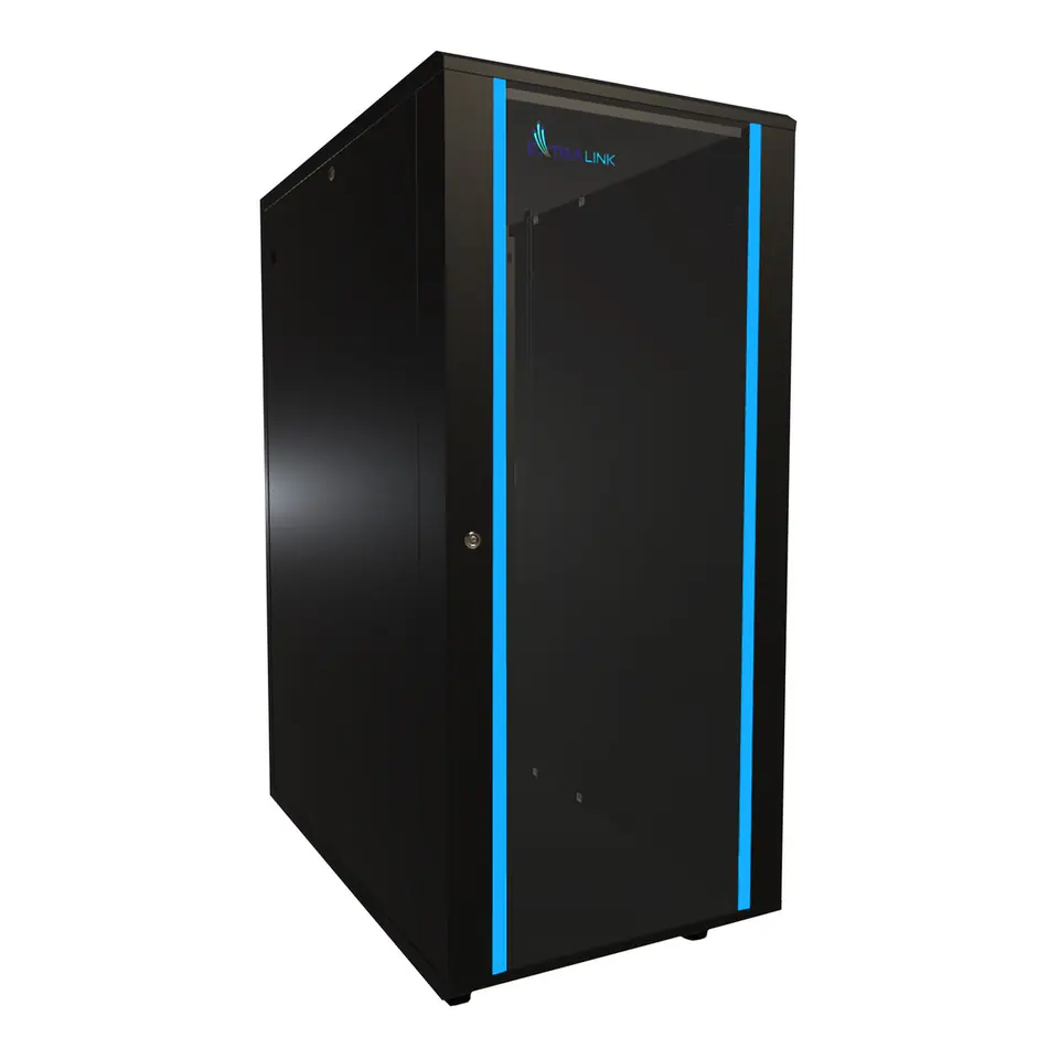 ⁨EXTRALINK 27U 600X1000 STANDING RACKMOUNT CABINET BLACK⁩ at Wasserman.eu