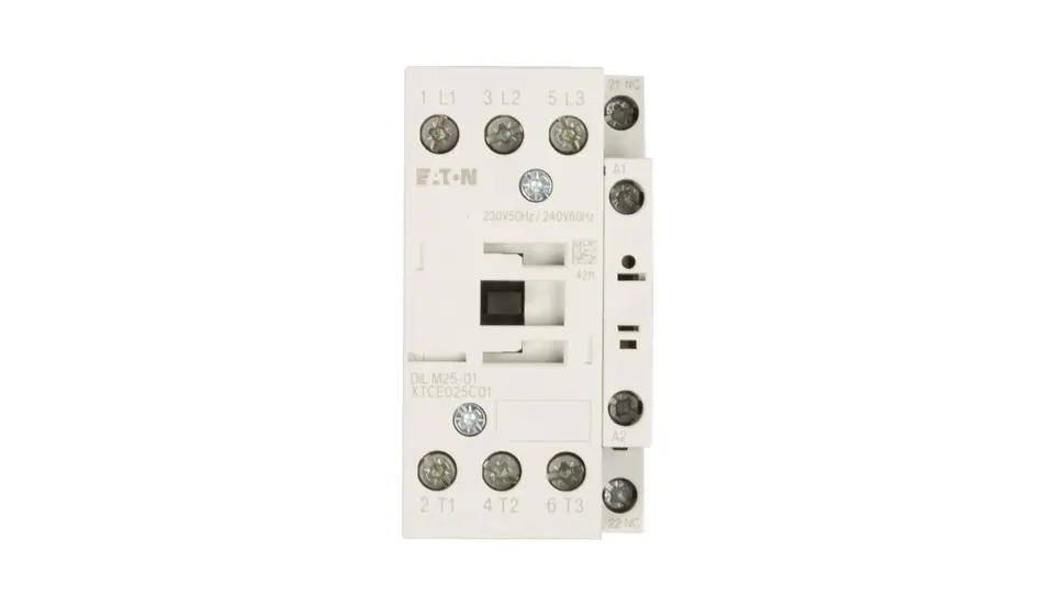 ⁨Power contactor 25A 3P 230V AC 0Z 1R DILM25-01(230V50HZ,240V60HZ) 277164⁩ at Wasserman.eu