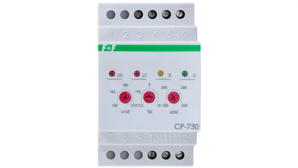 ⁨3-phase voltage control relay 1P 10A 150-210/230-260V AC CP-730⁩ at Wasserman.eu
