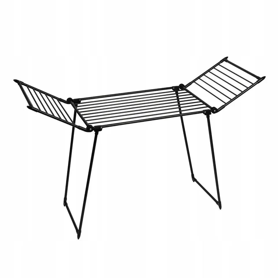 ⁨AMALFI foldable laundry drying rack, black⁩ at Wasserman.eu