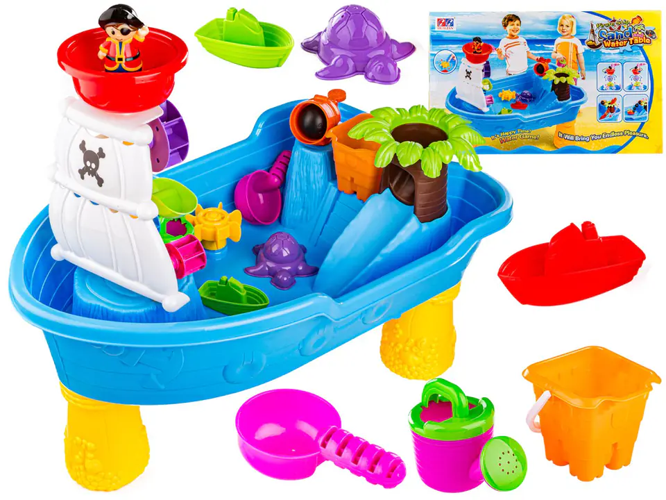 ⁨Sandbox Water Pool Pirate Ship - Table + Accessories Molds⁩ at Wasserman.eu