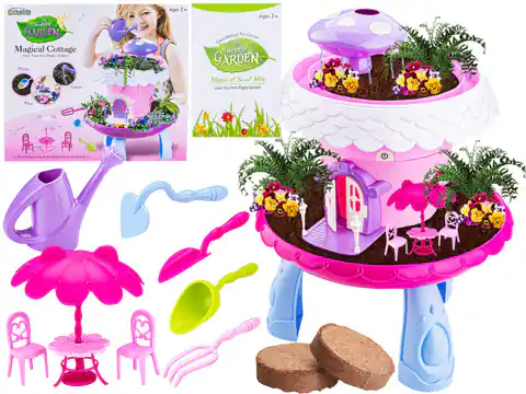 ⁨PINK Little Gardener's Set CULTIVATION Humidifier for plants, dollhouse, coffee table, plant pot⁩ at Wasserman.eu