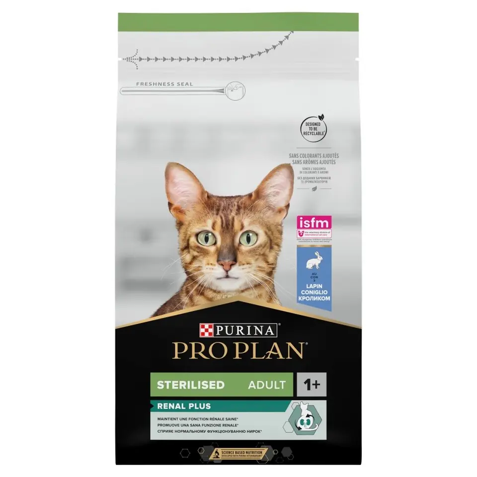 ⁨PURINA Pro Plan Sterilised Renal Plus Królik - sucha karma dla kota - 1.5 kg⁩ w sklepie Wasserman.eu