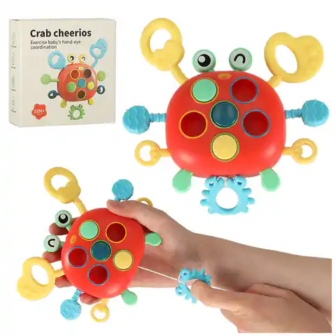 ⁨Gryzak dla dzieci zabawka sensoryczna montessori krab⁩ w sklepie Wasserman.eu