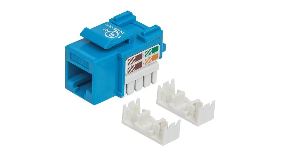 ⁨Moduł Keystone RJ45 UTP Cat5e Niebieski Punch-Down⁩ w sklepie Wasserman.eu