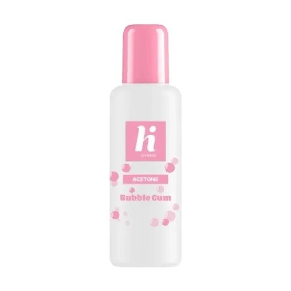 ⁨Hi Hybrid Aceton do usuwania lakieru hybrydowego Bubble Gum 125ml⁩ w sklepie Wasserman.eu