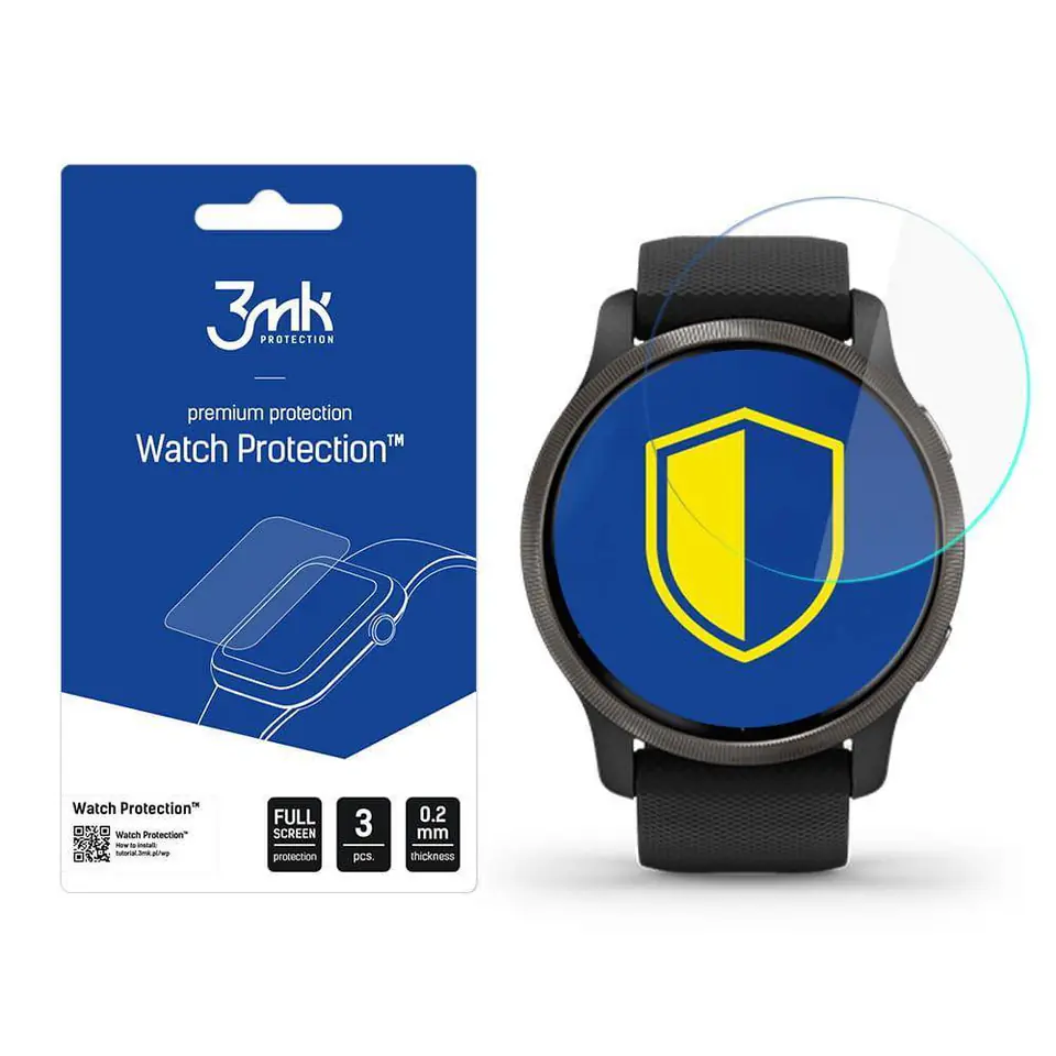 ⁨Folia Ochronna na Aparat GARMIN VENU 2 PLUS 3mk Watch Protection ARC⁩ w sklepie Wasserman.eu