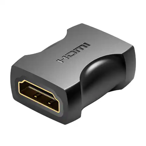 ⁨Adapter HDMI (żeński) do HDMI (żeński) Vention AIRB0, 4K, 60Hz (czarny)⁩ w sklepie Wasserman.eu