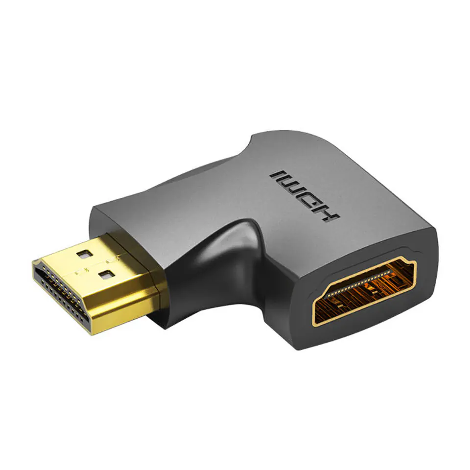 ⁨Adapter HDMI 90° Vention AIOB0-2, 4K 60Hz, 2 sztuki (czarny)⁩ w sklepie Wasserman.eu