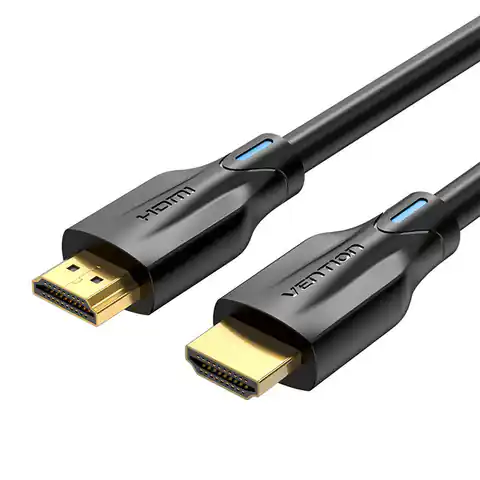 ⁨Kabel HDMI 2.1 Vention AANBG, 8K 60Hz/ 4K 120Hz, 1,5m (czarny)⁩ w sklepie Wasserman.eu