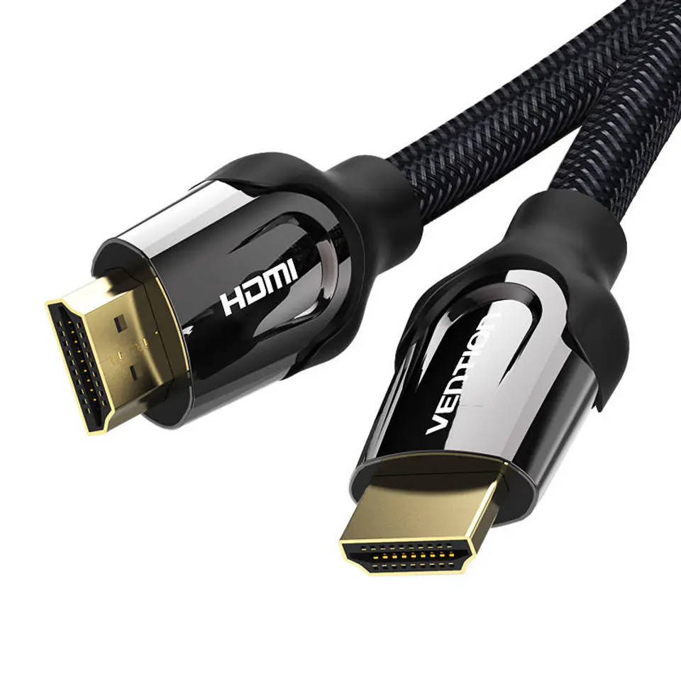 ⁨Kabel HDMI 2.0 do HDMI 1.4 Vention VAA-B05-B200 4K 60HZ 2m (czarny)⁩ w sklepie Wasserman.eu