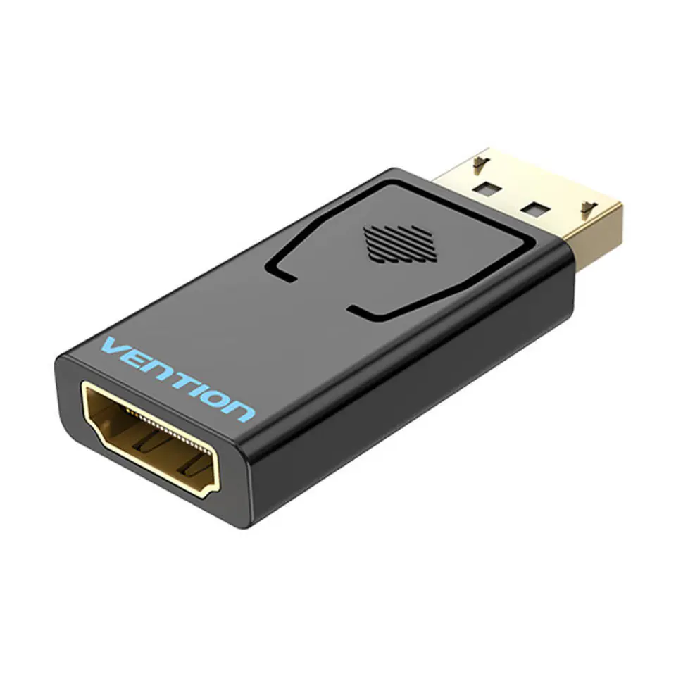 ⁨Adapter DisplayPort - HDMI Vention HBKB0 1080P HD (czarny)⁩ w sklepie Wasserman.eu