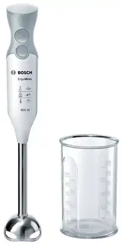 ⁨Bosch MSM66110 blender Immersion blender 600 W Grey, White⁩ at Wasserman.eu