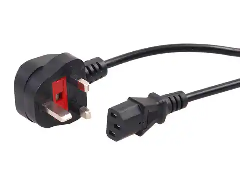 ⁨MCTV-808 42162 Kabel zasilający 3 pin 5m wtyk GB⁩ w sklepie Wasserman.eu