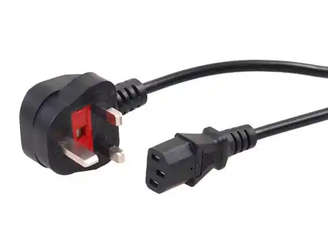 ⁨MCTV-805 42159 Kabel zasilający 3 pin 1m wtyk GB⁩ w sklepie Wasserman.eu