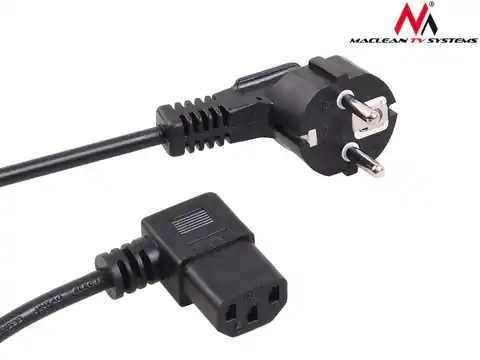 ⁨MCTV-804 42168 Power cable angled 3 pin 5m EU plug⁩ at Wasserman.eu