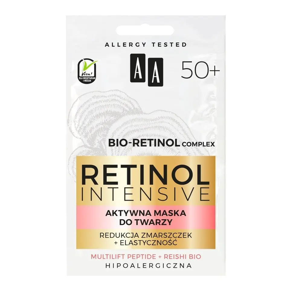 AA RETINOL Maseczka 50+ Redukująca zmarszczki w sklepie Wasserman.eu