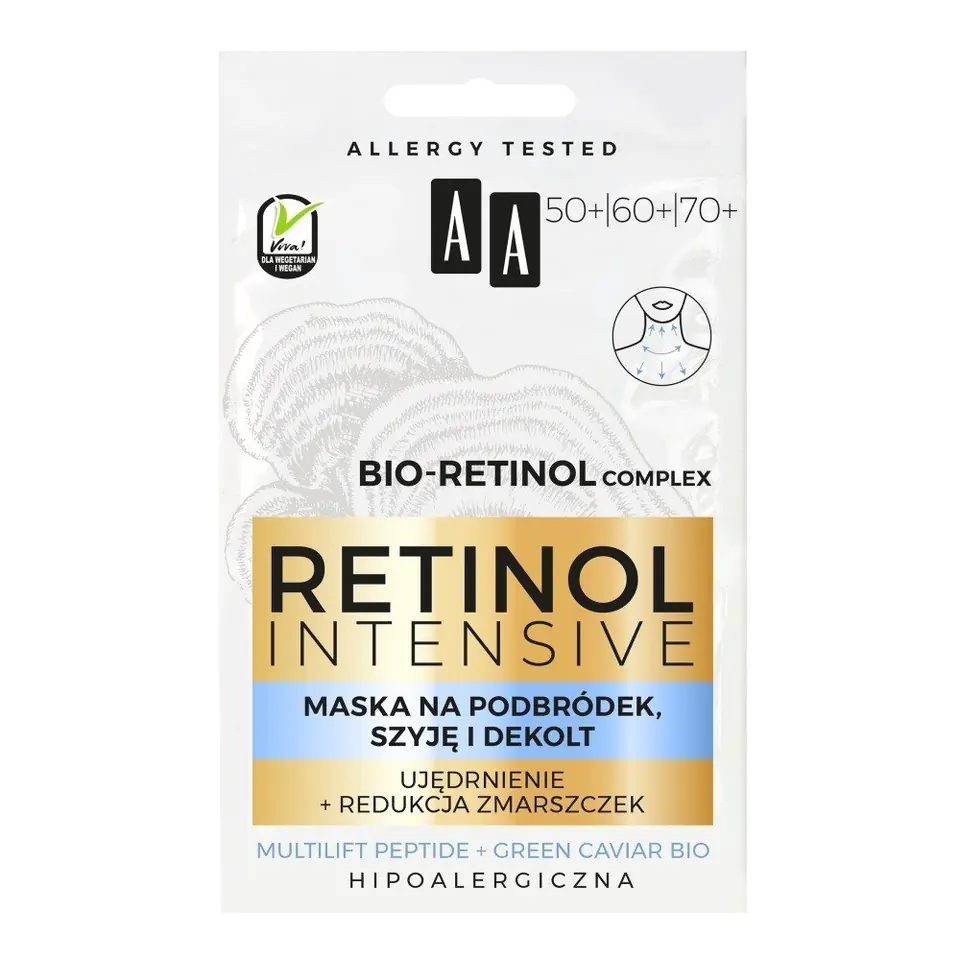 AA RETINOL Maseczka na szyję i dekolt ujędrniająca w sklepie Wasserman.eu