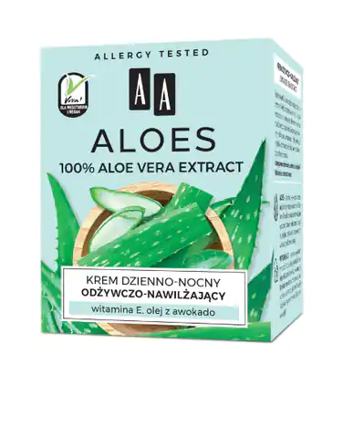 ⁨AA Aloes Krem odżywczo-nawilżajacy witamina E, olej z awokado⁩ w sklepie Wasserman.eu