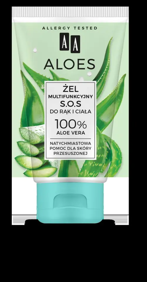 AA Aloes Żel multifunkcyjny S.O.S. do rąk i ciała - 100% Aloe Vera 150ml w sklepie Wasserman.eu