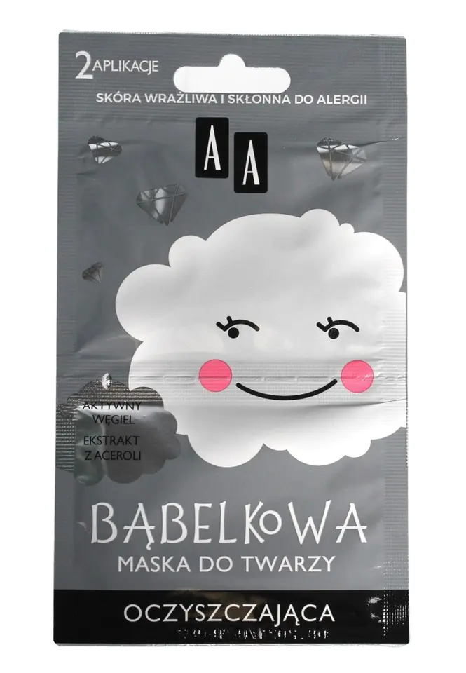 AA Bąbelkowa Maska do twarzy oczyszczająca 4g x 2 w sklepie Wasserman.eu