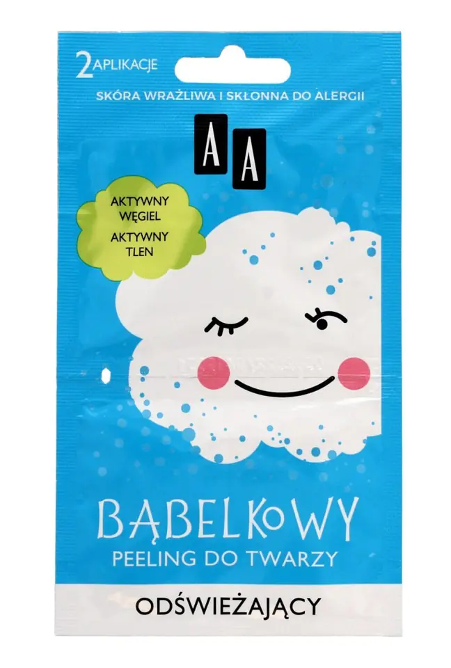 AA Bąbelkowy Peeling do twarzy odświeżający 4g x 2 w sklepie Wasserman.eu