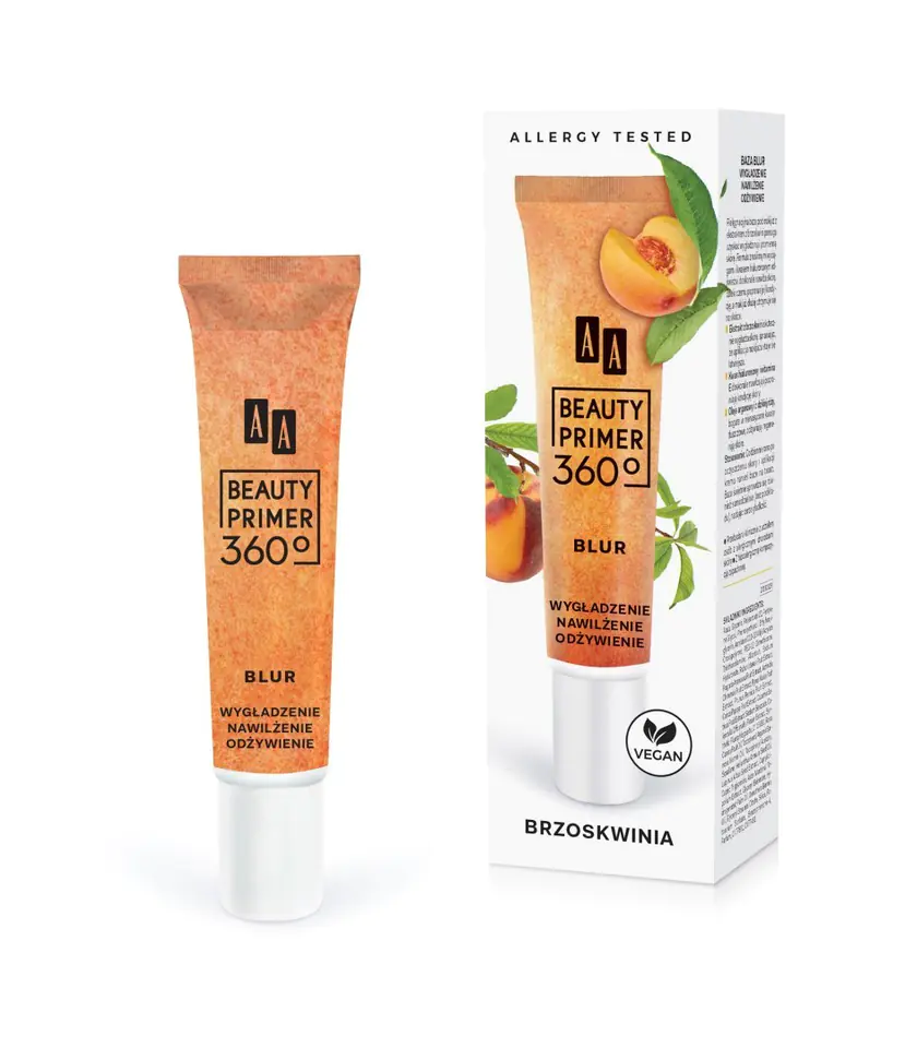 AA Beauty Primer 360 Baza pod makijaż Blur Brzoskwinia 30ml w sklepie Wasserman.eu