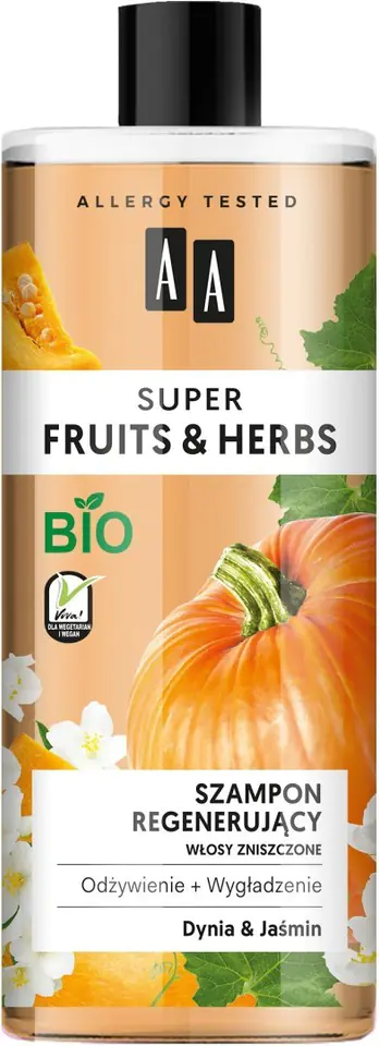 AA Fructis & Herbs Szampon Regenerujący Włosy Zniszczone Dynia & Jaśmin w sklepie Wasserman.eu