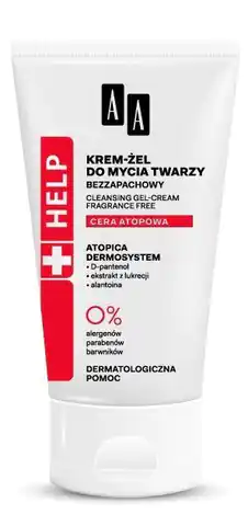 ⁨AA HELP Cera Atopowa Krem-żel do mycia twarzy 125ml⁩ w sklepie Wasserman.eu