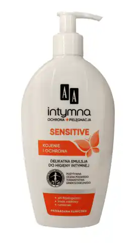 ⁨AA Intymna Emulsja do higieny intymnej Sensitive 300ml⁩ w sklepie Wasserman.eu