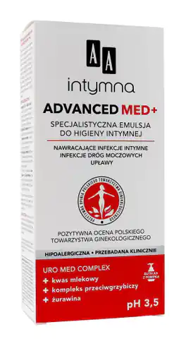 ⁨AA Intymna Specjalistyczna Emulsja do higieny intymnej Advanced Med+ 300ml⁩ w sklepie Wasserman.eu