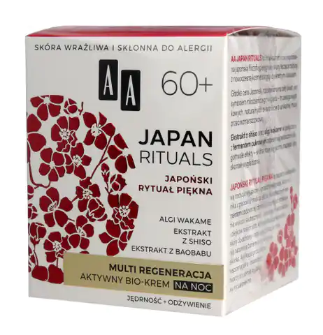 ⁨AA Japan Rituals 60+ Aktywny Bio-Krem na noc - multi regeneracja 50ml⁩ w sklepie Wasserman.eu
