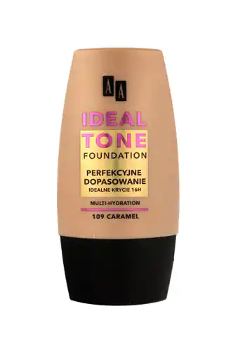 ⁨AA Make Up Ideal Tone Podkład "Perfekcyjne Dopasowanie" nr 109 caramel 30ml⁩ w sklepie Wasserman.eu