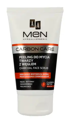 ⁨AA Men Carbon Care Peeling do mycia twarzy z węglem 150ml⁩ w sklepie Wasserman.eu