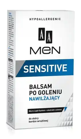 ⁨AA Men Sensitive Balsam po goleniu nawilżający 100ml⁩ w sklepie Wasserman.eu