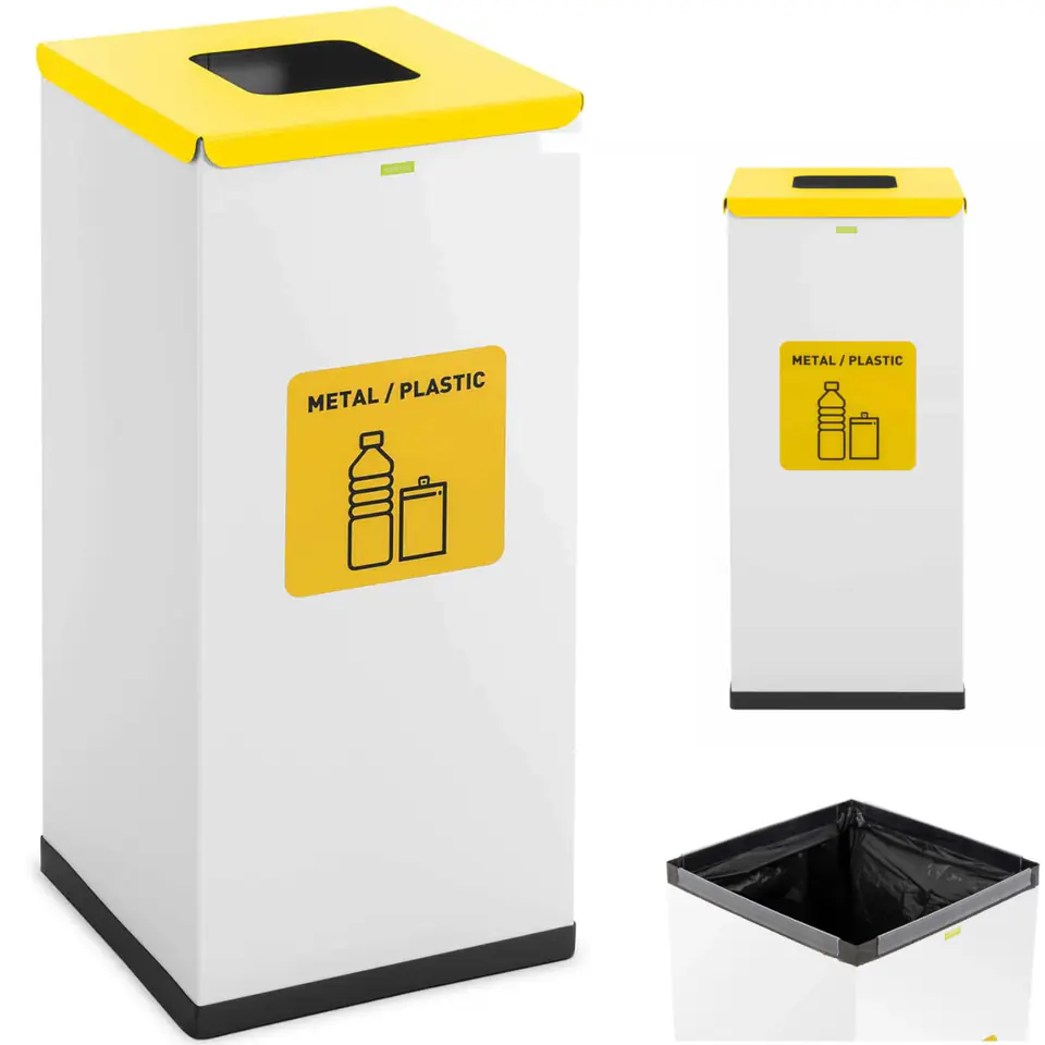 ⁨Kosz pojemnik do segregacji sortowania śmieci odpadów 60 l - metal plastik⁩ w sklepie Wasserman.eu