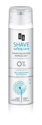 ⁨AA Shave Safe & Care Pianka do golenia nawilżająca 250ml⁩ w sklepie Wasserman.eu