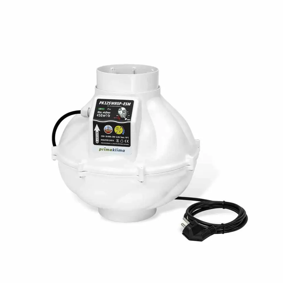 PRIMA KLIMA WENTYLATOR PK125WHSP-ESM 450M3/H w sklepie Wasserman.eu