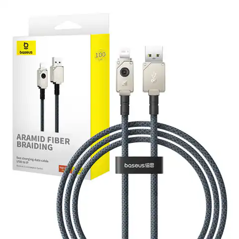 ⁨Kabel szybkiego ładowania Baseus USB do IP 2,4A,1m (Biały)⁩ w sklepie Wasserman.eu