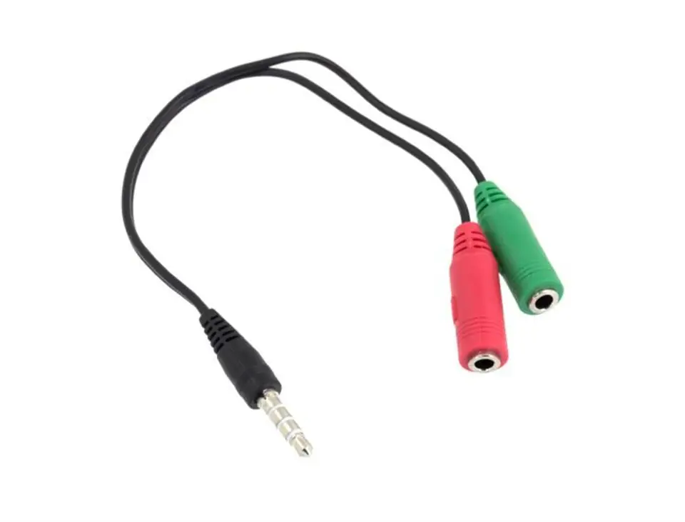 AK313 Kabel 2 x mini jack 3,5mm audio 4 pin w sklepie Wasserman.eu