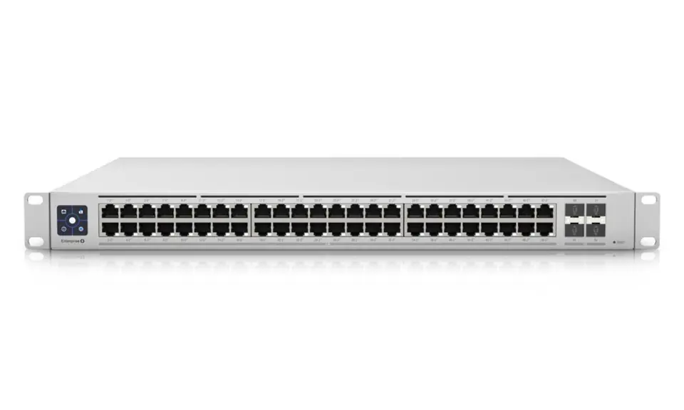 ⁨UBIQUITI USW-ENTERPRISE-48-POE UNIFI SWITCH 48x 2,5GB/S RJ45 POE+, 4x 10GB/S SFP+, TOUCHSCREEN, USP RPS DC INPUT, TOTAL 720W⁩ w sklepie Wasserman.eu