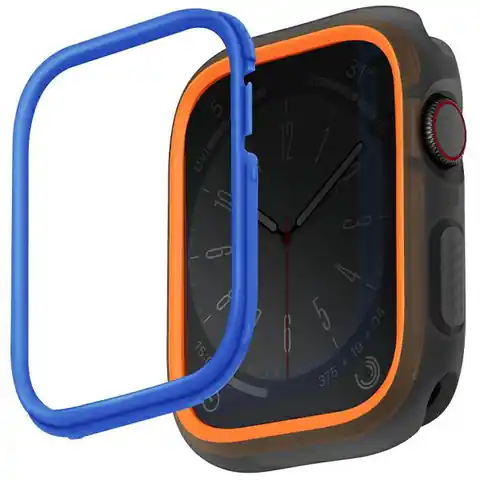 ⁨UNIQ etui Moduo Apple Watch Series  4/5/6/7/8/SE/SE2 44/45mm pomarańczowy-niebieski/orange-blue⁩ w sklepie Wasserman.eu