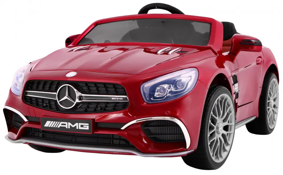 ⁨Mercedes AMG SL65 dla dzieci Lakier Czerwony + Pilot + Bagażnik + Regulacja siedzenia + MP3 LED + Wolny Start⁩ w sklepie Wasserman.eu