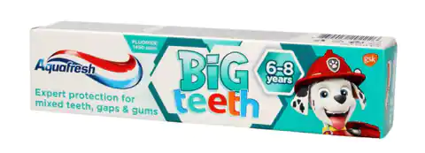 ⁨Aquafresh Pasta do zębów dla dzieci Big Teeth 6-8 lat Psi Patrol 50ml⁩ w sklepie Wasserman.eu