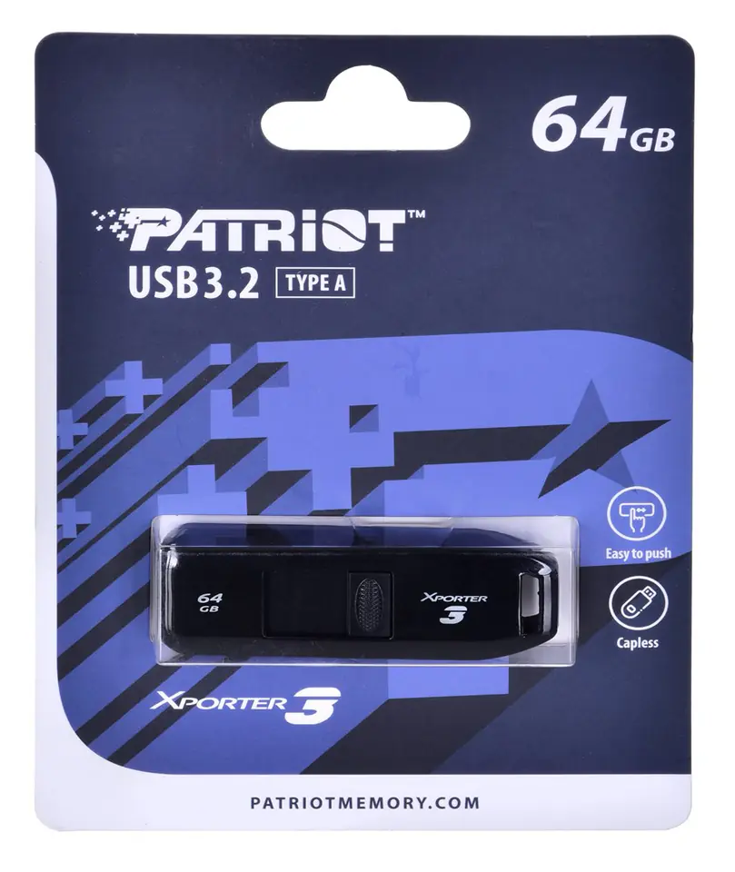 ⁨PARTIOT FLASHDRIVE Xporter 3 64GB Type A USB 3.2⁩ at Wasserman.eu