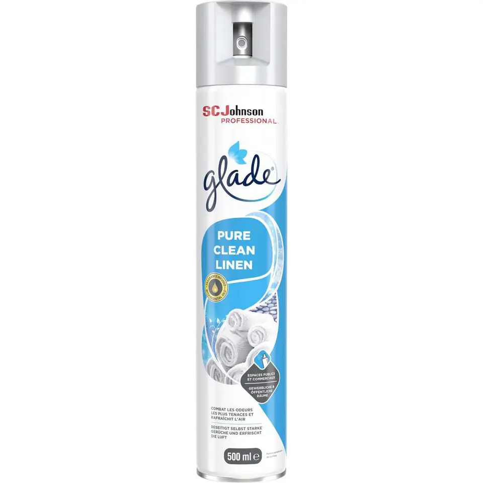 ⁨Odświeżacz w sprayu GLADE Professional 500 ml Czysta świeżość⁩ w sklepie Wasserman.eu