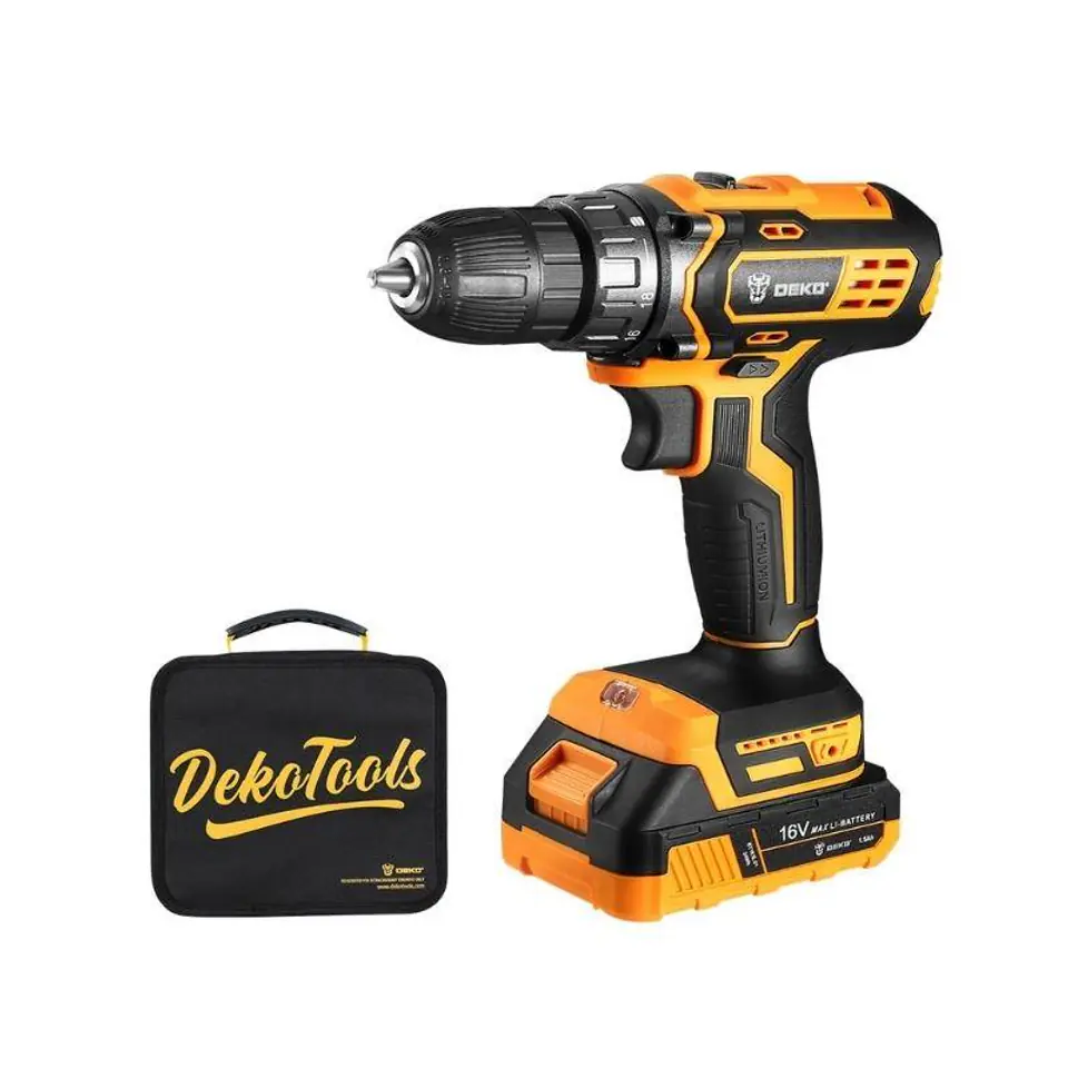 Akumulatorowa wiertarko-wkrętarka Deko Tools DKCD16XL01-B5 16V w sklepie Wasserman.eu