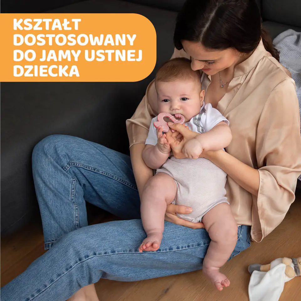 ⁨GRYZAK MIĘKKI JASZCZURKA 2M+ GIRL CHICCO Silikonowy gryzak na ząbkowanie⁩ w sklepie Wasserman.eu