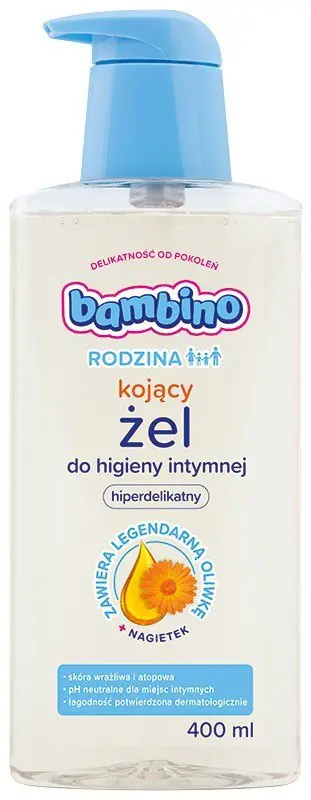 ⁨Bambino Rodzina Żel do higieny intymnej kojący Nagietek 400ml⁩ w sklepie Wasserman.eu